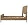 Arini Upholstered Eastern King Panel Bed Sand Wash and Natural Cane by Coaster