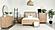 Arini Upholstered Queen Panel Bed Sand Wash and Natural Cane by Coaster