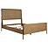 Arini Upholstered Queen Panel Bed Sand Wash and Natural Cane by Coaster