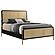 Arini Rattan California King Panel Bed Black and Natural by Coaster