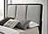 Arini Eastern King Bed w/Upholstered Headboard Black and Grey by Coaster