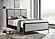 Arini Queen Bed w/Upholstered Headboard Black and Grey by Coaster