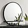 Arini Round Dresser Mirror w/Shelf Black by Coaster