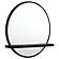 Arini 2-piece Makeup Vanity Table w/Mirror Set Black by Coaster