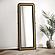 Arini Cane Weave Full Length Standing Floor Mirror Black by Coaster