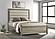 Giselle Eastern King Panel Bed w/Upholstered Headboard Rustic Beige by Coaster