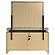 Giselle 8-drawer Bedroom Dresser w/Mirror w/LED Rustic Beige by Coaster