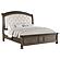 Emmett - Tufted Headboard Panel Bedroom Set - Walnut & Beige by Coaster