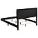 Kendall Tufted Panel Queen Bed Black and Gold by Coaster