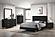 Kendall Tufted Panel Queen Bed Black and Gold by Coaster