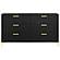 Kendall 6-drawer Dresser Black and Gold by Coaster