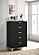 Kendall 5-drawer Chest Black and Gold by Coaster