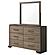 Baker 6-drawer Dresser w/Mirror Brown and Light Taupe by Coaster