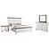 Lilith 4-piece Queen Bedroom Set Distressed Grey and White by Coaster