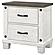 Lilith 2-drawer Nightstand Distressed Grey and White by Coaster