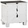 Lilith 2-drawer Nightstand Distressed Grey and White by Coaster