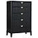 Brookmead Upholstered Bedroom Set Black by Coaster