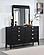 Brookmead 8-drawer Bedroom Dresser w/Mirror Black by Coaster