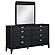Brookmead 8-drawer Bedroom Dresser w/Mirror Black by Coaster