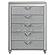 Veronica 5-drawer Bedroom Chest Light Silver by Coaster