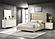 Lucia 4-piece Bedroom Set w/Upholstered Eastern King Wingback Panel Bed Beige by Coaster