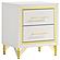 Lucia 4-piece Bedroom Set w/Upholstered Queen Wingback Panel Bed Beige by Coaster
