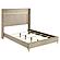 Lucia Upholstered Queen Wingback Panel Bed Beige by Coaster