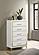 Lucia 5-drawer Bedroom Chest White by Coaster