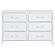 Anastasia 6-drawer Bedroom Dresser Pearl White by Coaster