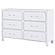 Anastasia 6-drawer Bedroom Dresser Pearl White by Coaster