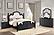 Celina 4-piece Queen Bedroom Set w/Upholstered Headboard Black and Beige by Coaster