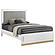 Caraway Eastern King Bed w/LED Headboard White and Grey by Coaster