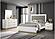 Caraway 4-piece California King Bedroom Set w/LED Headboard White and Grey by Coaster