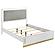 Caraway Queen Bed w/LED Headboard White and Grey by Coaster
