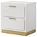 Caraway 2-drawer Nightstand Bedside Table White by Coaster