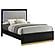 Caraway California King Bed w/LED Headboard Black and Grey by Coaster