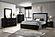 Caraway California King Bed w/LED Headboard Black and Grey by Coaster