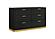 Caraway 4-piece Queen Bedroom Set w/LED Headboard Black and Grey by Coaster