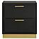 Caraway 2-drawer Nightstand Bedside Table Black by Coaster