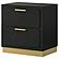 Caraway 2-drawer Nightstand Bedside Table Black by Coaster