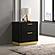 Caraway 2-drawer Nightstand Bedside Table Black by Coaster