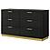 Caraway 6-drawer Bedroom Dresser Black by Coaster