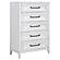 Marielle Upholstered Panel Bedroom Set Distressed White by Coaster