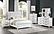 Marielle Upholstered Panel Bedroom Set Distressed White by Coaster