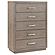 Kenora LED Storage Bedroom Set Barley Brown by Coaster