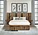 Terrace Queen Wall Panel Storage Bed Ash Brown by Coaster