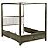 Gran Park Canopy Bedroom Set Dark Cocoa by Coaster