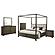 Gran Park 5-piece Canopy Queen Bedroom Set Dark Cocoa by Coaster