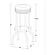 Theodore Upholstered Top Bar Stools Red and Chrome (Set of 2) by Coaster