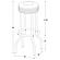 Theodore Upholstered Top Bar Stools White and Chrome (Set of 2) by Coaster